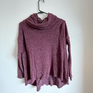 CAROL ROSE burgundy poncho